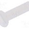 Surub M3, poliamida, lungime 12mm, ingropat, pas filet 0.5, DREMEC - 8G203M3X12