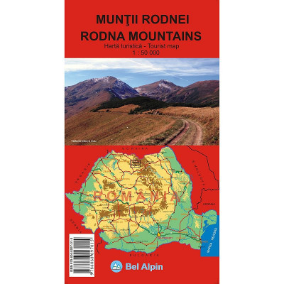 Harta Muntii Rodnei - Wanderkarte Rodnei-Gebirge - Hiking Map Rodnei Mountains M 1:50.000 foto