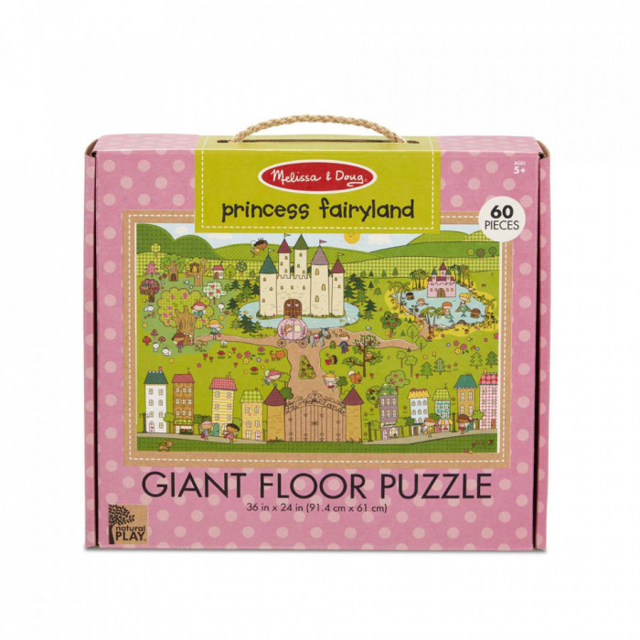 Primul meu puzzle de podea eco Tinutul Printelesor - Melissa &amp; Doug