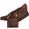 Set Cadou Barbati Portofel Green Deed + Borseta Brau Always Wild, Piele Naturala