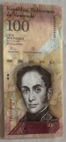 BANCNOTA VENEZUELA 100 BOLIVARES 2014 NECIRCULATA