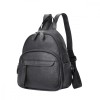 Rucsac Dama Piele Naturala Neagra BUSY LDY&amp;GTM Grace - Rucsac Femei Elegant, Compact, Buzunare Multiple - 26.5x23x10.5 cm