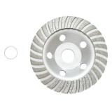 Disc diamantat segmentat tip cupa 125x22.23mm pentru slefuire beton, granit si marmura Breckner Germany