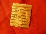 Timbru Jamaica 1916 Rege George V supratipar War Stamp ,val. 1 1/2p stampilat