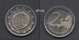 IRLANDA 2009, 2 euro, 10 ani EMU