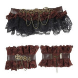 Set steampunk colier si mansete - marimea 128 cm