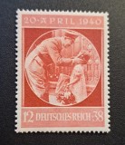 Germania (Deutsches Reich 1940) "20. April 1940 / Aniversare Hitler &amp; Copil cu Flori" (12+38Pf Roșu, MINT / Neștampilat) CLK1