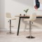 vidaXL Scaune de bar, 2 buc., crem, material textil 333947