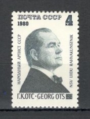 U.R.S.S.1980 60 ani nastere G.Ots-solist de opera MU.647