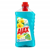 Solutie Suprafete Ajax Floral Fiesta Lagoon, 1 L, Solutie Curatat Suprafete, Solutie de Curatat Ajax, Lichid Curatat Suprafete, Detergent Lichid Supra