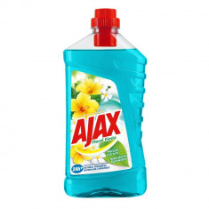 Solutie Suprafete Ajax Floral Fiesta Lagoon, 1 L, Solutie Curatat Suprafete, Solutie de Curatat Ajax, Lichid Curatat Suprafete, Detergent Lichid Supra