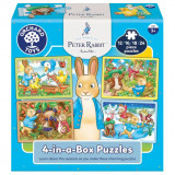 Cumpara ieftin Cutie puzzle x 4 Peter Rabbit, orchard toys