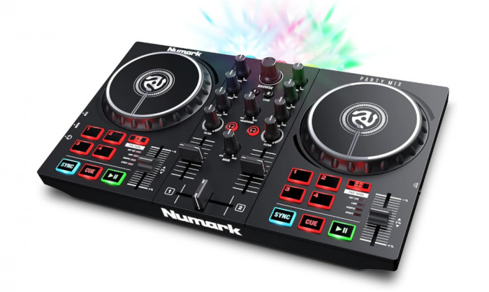 Consola DJ Numark Party Mix II, placa de sunet si mixer - RESIGILAT