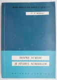 Despre Numere si Studiul Numerelor - G.N. Berman (Carte Beletristica, Matematica)