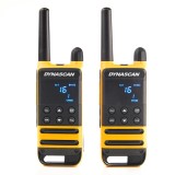 Statie radio portabila PMR PNI Dynascan P19, 446MHz, 0.5W, 16CH, IP54, set 2 bucati