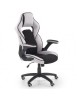 Scaun directorial ergonomic, HM Sonic, brate reglabile, mecanism de balans, baza polipropilena, rotire 360 ˚, 100 kg, negru/gri