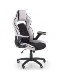 Scaun directorial ergonomic, HM Sonic, brate reglabile, mecanism de balans, baza polipropilena, rotire 360 ˚, 100 kg, negru/gri