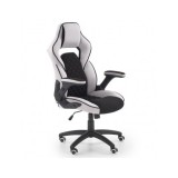 Scaun directorial ergonomic, HM Sonic, brate reglabile, mecanism de balans, baza polipropilena, rotire 360 ˚, 100 kg, negru/gri
