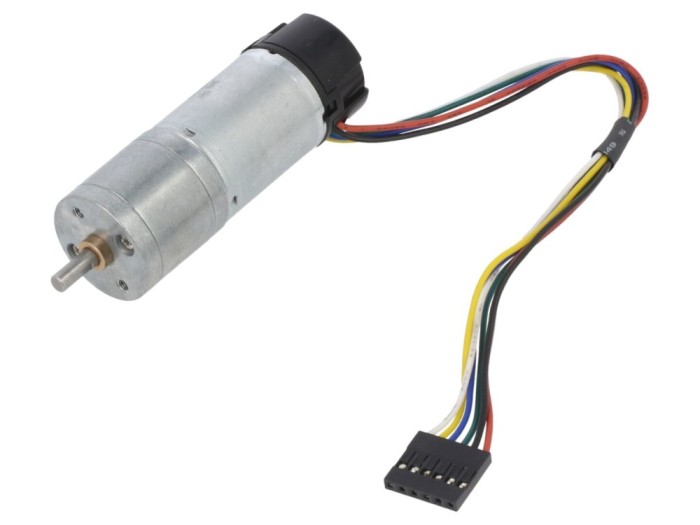Motor DC cu encoder și transmisie 12V