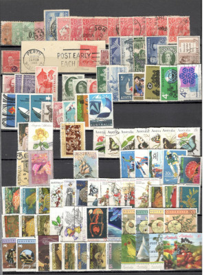 AUSTRALIA.Lot peste 270 buc. timbre stampilate DL.2 foto