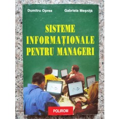 Sisteme Informationale Pentru Manageri - D. Oprea G. Mesnita ,554021