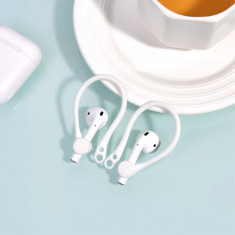 Adaptor Tip Suport Ureche Apple Airpods Alb foto