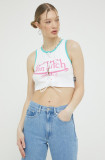 Von Dutch top femei, culoarea alb