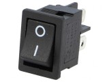 &Icirc;ntrerupător Balansier DPST Negru ON-OFF 3A 250V