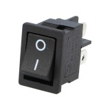 &Icirc;ntrerupător Balansier DPST Negru ON-OFF 3A 250V