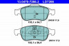 Set placute frana,frana disc RENAULT MEGANE III Hatchback (BZ0) (2008 - 2016) ATE 13.0470-7266.2