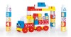 Cuburi de construit din plastic - 50 piese, DOLU