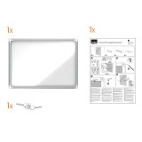 Avizier magnetic pentru exterior NOBO Premium Plus otel emailat 8 x A4