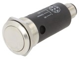 Comutator anti-vandalism EAO SPDT, IP67, Buton rotund plat, Montaj ".". 22mm, Contacte argintate