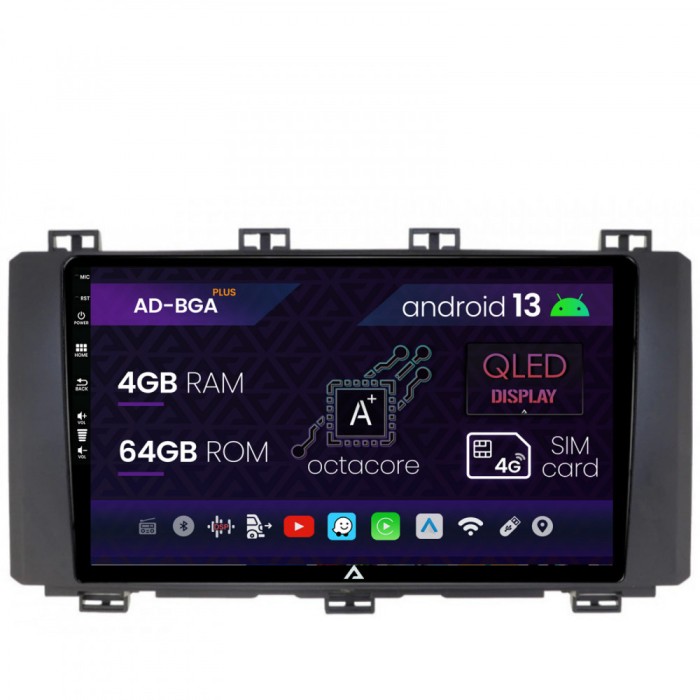 Navigatie Seat Ateca (2016-Prezent), Android 13, A-Octacore 4GB RAM + 64GB ROM, 9 Inch - AD-BGA9004+AD-BGRKIT045V2