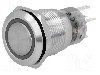 Intrerupator anti-vandalism, ON-ON, &Oslash;19mm, ONPOW, LAS1-AGQ-11ZE/Y/12V, T154998