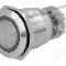 Intrerupator anti-vandalism, ON-ON, &Oslash;19mm, ONPOW, LAS1-AGQ-11ZE/Y/12V, T154998