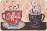 Covoras intrare MagicHome 40x60 cm, model cafea, pentru exterior, material PES si cauciuc