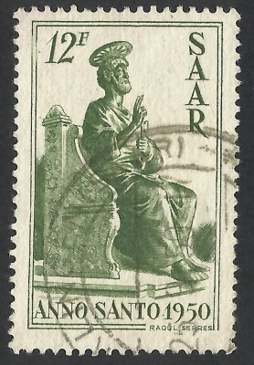 GERMANIA SAAR 1950 --STATUIA LUI MICHELANGELO LA ROMA foto