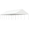 Foisor gradina Gossi alb 13.38x5.88x3.75m polietilena, pavilion protectie solara si ploaie