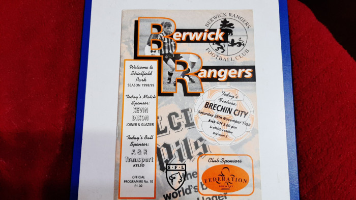 program Berwick rangers - Brechin City