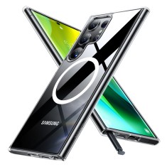 Husa pentru samsung galaxy s24 ultra - torras diamond magsafe - clear foto