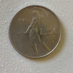 Moneda 50 LIRE - 50 lira - Italia - 1975 - KM 95.1 (185)