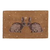 Cumpara ieftin Covoras intrare casa fibre cocos Iepurasi 75x45x1 cm