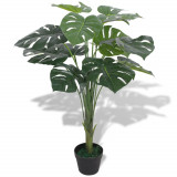 Planta artificiala Monstera cu ghiveci 70 cm, verde GartenMobel Dekor, vidaXL