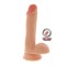 Realiste cu testicule - Get Real Dildo Densitate Dubla cu Testicule 15 cm