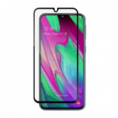 Tempered glass vetter, samsung galaxy a40, full frame tempered glass vetter go, black foto