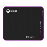 Lorgar Main 313, Gaming mouse pad, High-speed surface, Purple anti-slip rubber base, size: 360mm x 300mm x 3mm, weight 0.195kg &quot;LRG-GMP313&quot;