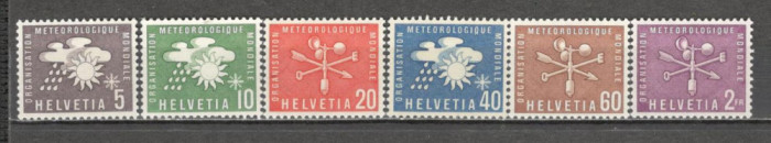 Elvetia.1956 Organizatia Meteorologica Mondiala-Simboluri SH.164