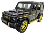 Mașină cu telecomandă Mercedes G Class G63 negru cu acumulator detalii aurii scara 1:24 caroserie metalică și elemente deschizabile