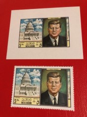 RAS AL KHAIMA , KENNEDY - COLIȚĂ MNH